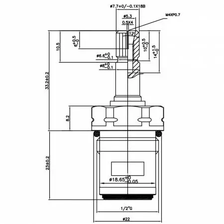 صنبور نحاسي مزدوج المقبض نصف بوصة 1/2 نوع HGH 7.7 X 18B أسنان 533 نوع بروش G1/2" إغلاق بزاوية 90 درجة بلف خزفي - صنبور نحاسي مزدوج المقبض نصف بوصة 1/2 نوع HGH 7.7 X 18B أسنان 533 نوع بروش G1/2" إغلاق بزاوية 90 درجة بلف خزفي