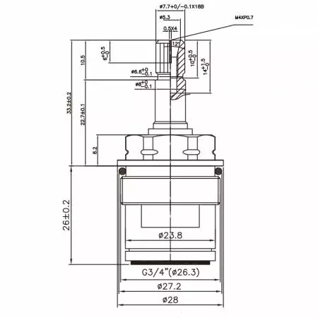 صنبور نحاسي بيدتين بقطر 3/4 بوصة من نوع HGI 7.7 X 18B أسنان 527 نوع بروش G3/4" إغلاق بزاوية 90 درجة ببطانة سيراميكية - صنبور نحاسي بيدتين بقطر 3/4 بوصة من نوع HGI 7.7 X 18B أسنان 527 نوع بروش G3/4" إغلاق بزاوية 90 درجة ببطانة سيراميكية