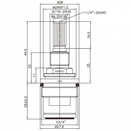 صنبور نحاسي مزدوج المقبض بقطر 3/4 بوصة نوع HHD 9.35 X 16E أسنان 418 نوع بروش G3/4" دوران 90 درجة في اتجاه عقارب الساعة إغلاق خرطوشة سيراميك - صنبور نحاسي مزدوج المقبض بقطر 3/4 بوصة نوع HHD 9.35 X 16E أسنان 418 نوع بروش G3/4" دوران 90 درجة في اتجاه عقارب الساعة إغلاق خرطوشة سيراميك