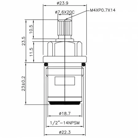 صنبور نحاسي مزدوج المقبض نصف بوصة HHE نوع 7.6 X 20C أسنان 560 نوع برش 1/2"-14NPSM إغلاق بزاوية 90 درجة بلف خزفي - صنبور نحاسي مزدوج المقبض نصف بوصة HHE نوع 7.6 X 20C أسنان 560 نوع برش 1/2"-14NPSM إغلاق بزاوية 90 درجة بلف خزفي