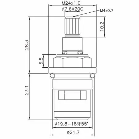 3/8 بوصة نحاسية حنفية ذات مقبضين نوع HJC 7.6 × 20C أسنان 650 نوع برش 19.8-18 خيط بزاوية 55 درجة بزاوية 90 درجة إغلاق بزاوية عقارب الساعة خرطوشة سيراميك - 3/8 بوصة نحاسية حنفية ذات مقبضين نوع HJC 7.6 × 20C أسنان 650 نوع برش 19.8-18 خيط بزاوية 55 درجة بزاوية 90 درجة إغلاق بزاوية عقارب الساعة خرطوشة سيراميك