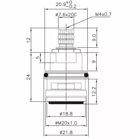 3/8 بوصة نحاسية خالية من الرصاص حنفية ذات مقبضين نوع HJC 7.6 × 20C أسنان 654 نوع برش M20 × 1.0 بزاوية 90 درجة إغلاق بزاوية عقارب الساعة خرطوشة سيراميك - 3/8 بوصة نحاسية خالية من الرصاص حنفية ذات مقبضين نوع HJC 7.6 × 20C أسنان 654 نوع برش M20 × 1.0 بزاوية 90 درجة إغلاق بزاوية عقارب الساعة خرطوشة سيراميك