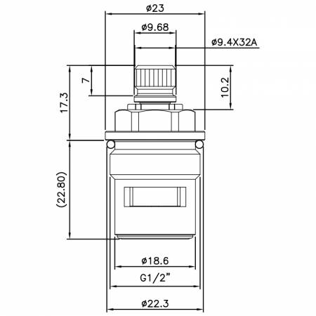 صنبور نصف بوصة من النحاس ذو مقبضين نوع HKU مطلي بالنيكل 9.4 × 32A أسنان 714 نوع البروش G1/2 بوصة 90 درجة للإغلاق بتقنية السيراميك - صنبور نصف بوصة من النحاس ذو مقبضين نوع HKU مطلي بالنيكل 9.4 × 32A أسنان 714 نوع البروش G1/2 بوصة 90 درجة للإغلاق بتقنية السيراميك