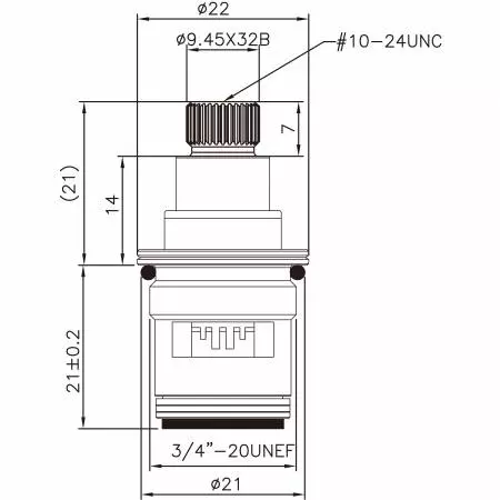 صنبور نحاسي ثنائي المقبض بقطر 3/8 بوصة من النوع HMJ بأسنان 9.45 × 32B ونوع البروش 807 ومقاس 3/4-20UNEF بوصة ودوران بزاوية 90 درجة في اتجاه عقارب الساعة للإغلاق بواسطة الكرتوش السيراميكي - صنبور نحاسي ثنائي المقبض بقطر 3/8 بوصة من النوع HMJ بأسنان 9.45 × 32B ونوع البروش 807 ومقاس 3/4-20UNEF بوصة ودوران بزاوية 90 درجة في اتجاه عقارب الساعة للإغلاق بواسطة الكرتوش السيراميكي