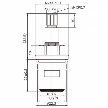 صنبور نصف بوصة من النحاس ذو مقبضين نوع HNH بأسنان 7.6 × 20C ونوع البروش 851 وصنبور G1/2 بزاوية 90 درجة للإغلاق بحركة عقارب الساعة وماسورة سيراميك للإغلاق - صنبور نصف بوصة من النحاس ذو مقبضين نوع HNH بأسنان 7.6 × 20C ونوع البروش 851 وصنبور G1/2 بزاوية 90 درجة للإغلاق بحركة عقارب الساعة وماسورة سيراميك للإغلاق