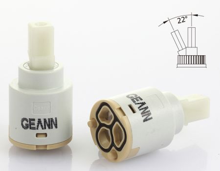 قاعدة بلاستيكية قياسية بقطر 25 مم بمقبض واحد وزاوية فتح 22 درجة مع خرطوشة قرص سيراميكي - قاعدة بلاستيكية قياسية بقطر 25 مم بمقبض واحد وزاوية فتح 22 درجة مع خرطوشة قرص سيراميكي