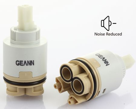 قاعدة موزع بلاستيكية 35 مم مقبض واحد بزاوية دوران 90 درجة خرطوشة قرص سيراميك مع مخفض ضوضاء - قاعدة موزع بلاستيكية 35 مم مقبض واحد بزاوية دوران 90 درجة خرطوشة قرص سيراميك مع مخفض ضوضاء