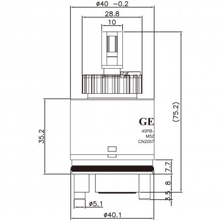 قاعدة موزع بلاستيكية بقطر 40 مم، نوع عمود دوار، متصلة من الخلف، بزاوية 180 درجة، خرطوشة خلط قابلة للعكس مع توازن الضغط. - قاعدة موزع بلاستيكية بقطر 40 مم، نوع عمود دوار، متصلة من الخلف، بزاوية 180 درجة، خرطوشة خلط قابلة للعكس مع توازن الضغط.