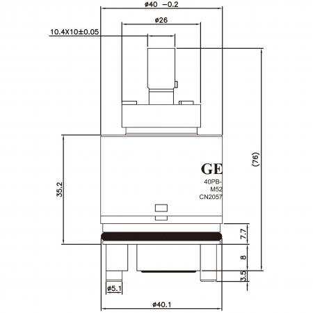 قاعدة موزع بلاستيكية بفتحتين 40 مم نوع ذراع واحد عكسية بزاوية 180 درجة مع خرطوشة خلط متوازنة للضغط - قاعدة موزع بلاستيكية بفتحتين 40 مم نوع ذراع واحد عكسية بزاوية 180 درجة مع خرطوشة خلط متوازنة للضغط