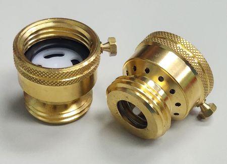 3/4 Inch Brass Vacuum Breaker - 3/4 Inch Brass Hose Bib with break-off screw for permanent attachment