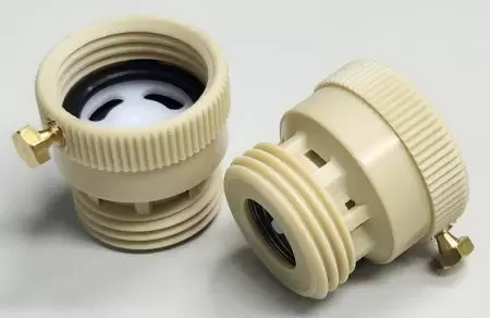 كاسر فراغ بلاستيكي 3/4 بوصة - مانع تدفق عكسي بلاستيكي عالي القوة 3/4 بوصة مع برغي قابل للكسر لتركيب ثابت