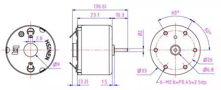 Mini motor CC aplicado em máquina de troca de moedas, máquina de jogos e robô.