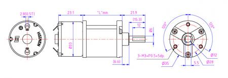 Custom na planetary gear motors na may mataas na torque, mataas na katatagan para sa paglilinis na robot.