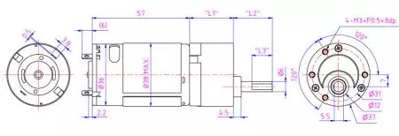 Moteurs à engrenages à éperon et micro boîte de vitesses OEM pour moteur de machine à griffes, serrure de porte intelligente.