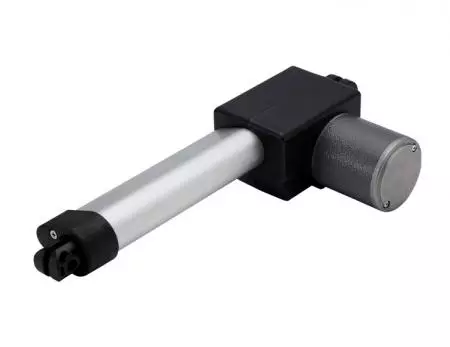 電動推桿馬達,推桿長度範圍 70mm - 200mm 與塑膠推桿 30mm 外徑 - 伸縮馬達可依照螺桿長度、材質 (鋁或塑料)、直線型電動推桿缸進行設計OEM外銷。