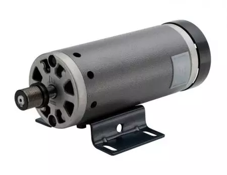 Motor DC 12V ~ 220V Grande com 1-3/4HP em 101mm de diâmetro. Tipo de máquina de esteira - Motor elétrico de 180v DC Personalizado com polia, volante, tampa de alumínio, redutor de engrenagens e codificadores.