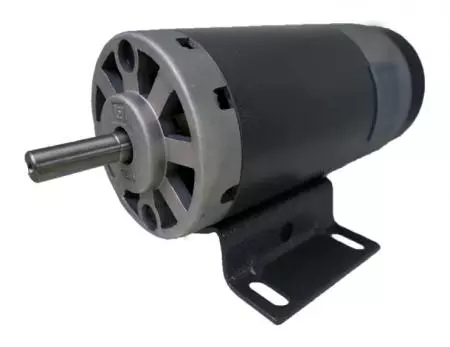 Motor de Esteira DC de Alto Torque de 10V ~ 220V e 1,25HP em Tamanho Grande OD 105mm - Motor DC de 2hp pode ajustar a tampa em alumínio ou ferro ou volante extra, polia da correia.