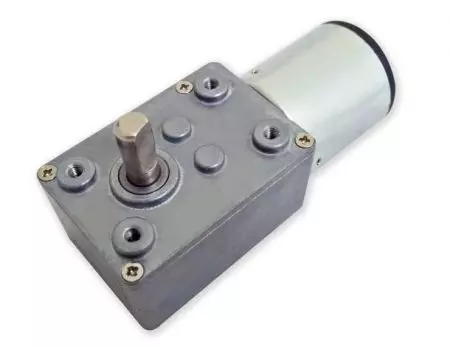 Ensemble de vis sans fin à arbre d'angle de 90 degrés à couple élevé avec moteur CC 6V de 29 mm de diamètre extérieur de 46 mm - L'ensemble de micro-engrenages à vis sans fin peut être utilisé avec des distributeurs de masques, des produits COVID-19, des distributeurs de savon, des machines à laver les mains, des distributeurs de liquide alcoolisé.