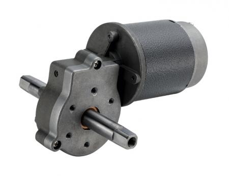 Caixa de engrenagens de verme de alto torque de 71mm mais motor CC escovado de 3V-11V com alta durabilidade - Motores personalizados de 110V com auto-travamento fabricados por um fabricante de motores CC com engrenagem de verme.
