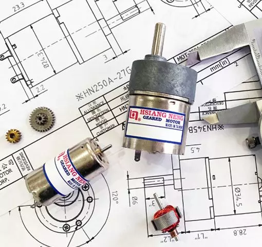 Motor de corriente continua de 34,5 mm de diámetro exterior