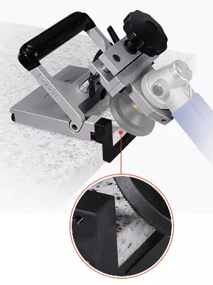 GISON एयर टूल्स GPW-A01 - आसान सैंडिंग कार्य के लिए बेवलिंग सहायक बेस (15-45°)