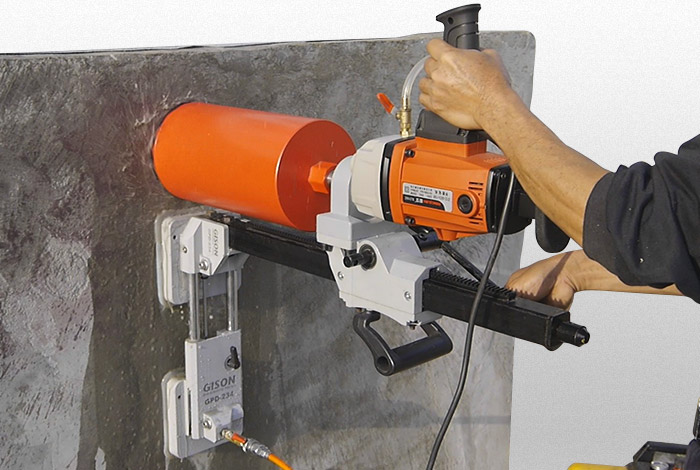 GPD-234 - वैक्यूम सक्शन फिक्सिंग बेस के साथ ड्रिल स्टैंड