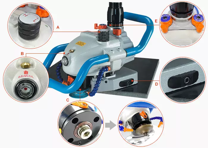 GISON की हैंडहेल्ड न्यूमेटिक प्रोफाइलिंग मशीन - GPW-510A