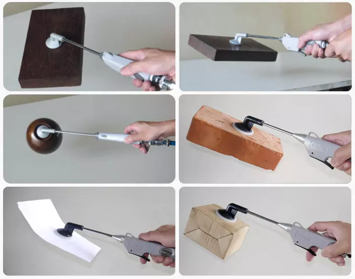 L'outil de ramassage par aspiration de GISON ramasse tout : lunettes, lentilles, plaquettes, panneaux de télévision, panneaux tactiles, panneaux solaires, etc.