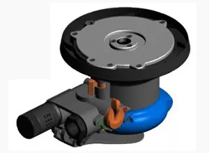 Ponceuse orbitale aléatoire à air comprimé avec conception anti-obstruction