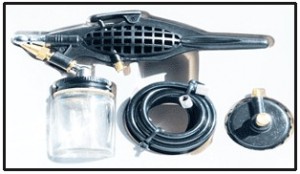 Kit de escova pneumática profissional / aerógrafo