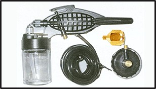 Kit de escova de ar profissional / aerógrafo - GÁS-400