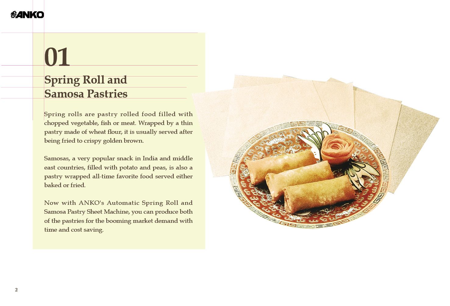 ANKO Wraps and Rolls Catalog A Food Making Machine Supplier For Over