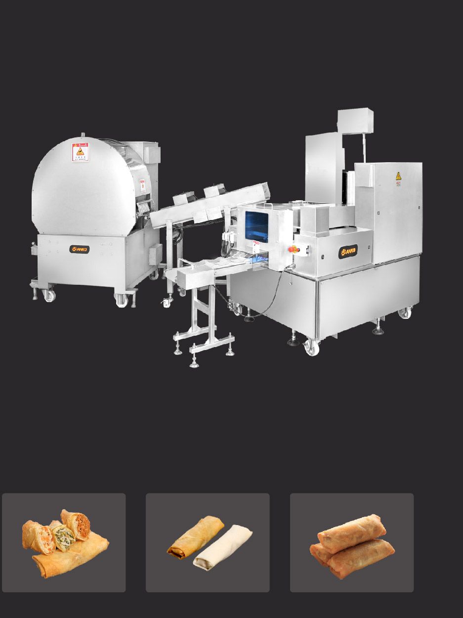 春巻き生産ライン 食品生産設備 | ANKO - 食品機械メーカーの専門家
