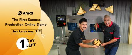 Bucătar indian x ANKO | Demonstrație online a 3 linii de producție de samosa dezvăluită - Alertă pe piața din India: Tehnologii cheie pentru producția automată de samosa