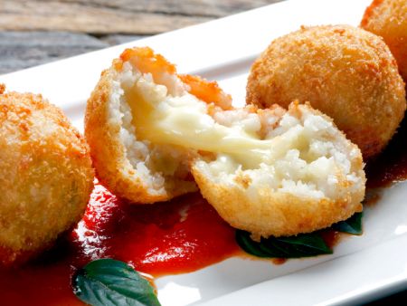 Arancini form with cheese