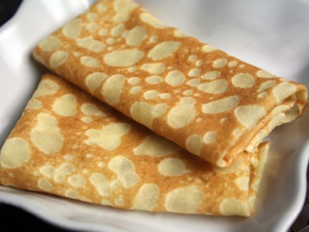 The browning of the crepes can be adjusted
