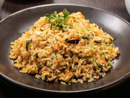 Pūkuota kepta ryžių patiekalas