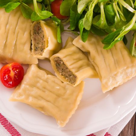 Tasche di macellazione - Proposta di pianificazione della produzione di Maultaschen e attrezzature