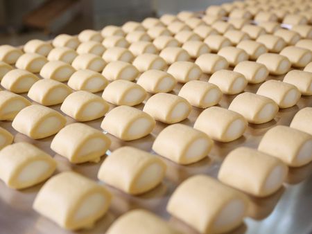 Geautomatiseerde productie van Mochi-koekjes in grote hoeveelheden