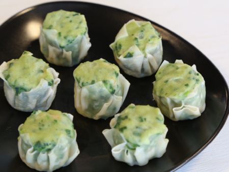 Shumai made with diced vegetables