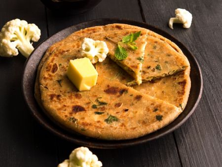 Stuffed Paratha made with automated production