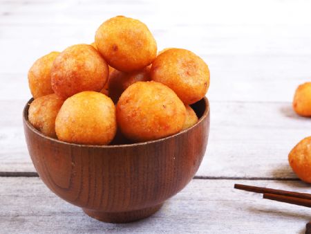 Sweet Potato Balls made with highly efficient automated machinery
