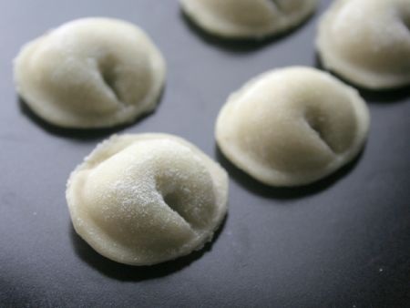 Tortellini are perfectly sealed