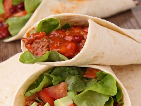 Tortillas have the right consistency for making wraps