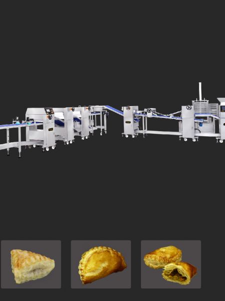 Dây chuyền sản xuất bánh puff pastry tùy chỉnh - máy làm bánh puff pastry