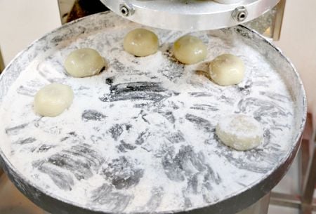 Maquinaria de bolas de arroz glutinoso diseñada para resolver el problema de extrusión de relleno seco