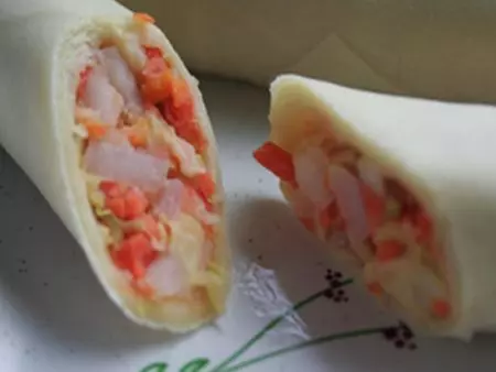 Potato and carrot filling