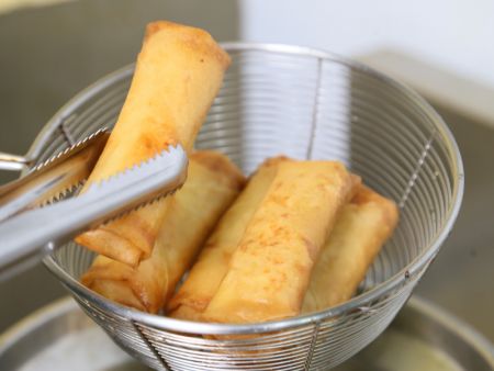 The Lumpias resemble handmade products