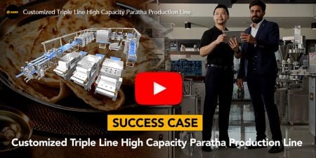 ANKO-Automatyczna linia produkcyjna ciasta warstwowego i nadziewanej parathy