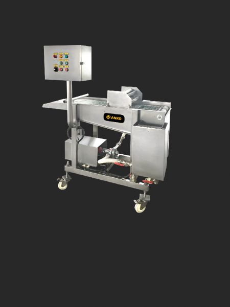 Tészta panírozó gép (Vízesés típus) - ANKO Batter Breading Machine (Waterfall Type)